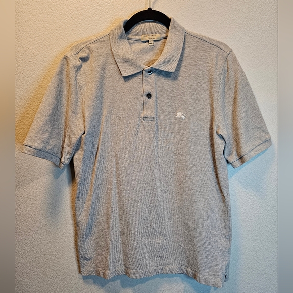 BURBERRY Brit Classic Fit Cotton Polo Short Sleeve Shirt Men Size Small … - Picture 2 of 8